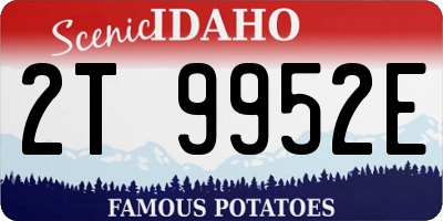 ID license plate 2T9952E