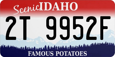 ID license plate 2T9952F