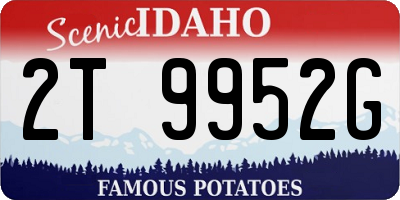 ID license plate 2T9952G