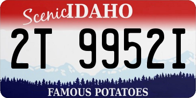 ID license plate 2T9952I