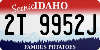 ID license plate 2T9952J