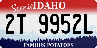 ID license plate 2T9952L