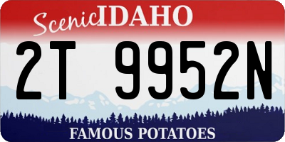 ID license plate 2T9952N