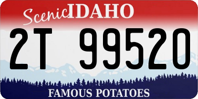 ID license plate 2T9952O