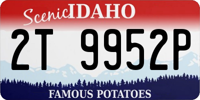 ID license plate 2T9952P