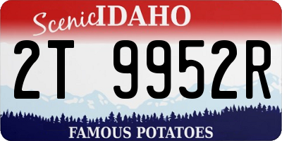 ID license plate 2T9952R