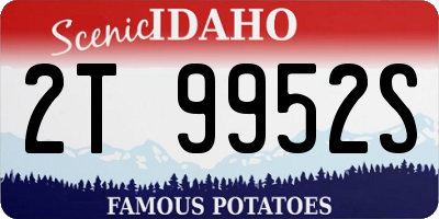 ID license plate 2T9952S