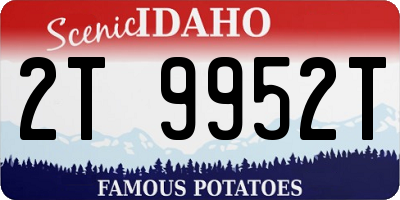 ID license plate 2T9952T