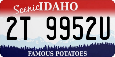 ID license plate 2T9952U