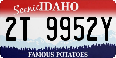 ID license plate 2T9952Y