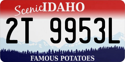 ID license plate 2T9953L