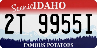 ID license plate 2T9955I