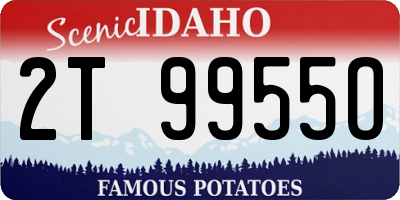 ID license plate 2T9955O