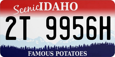 ID license plate 2T9956H