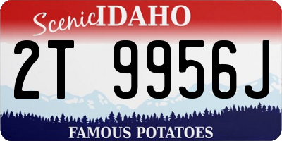 ID license plate 2T9956J