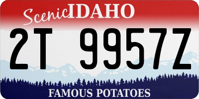 ID license plate 2T9957Z