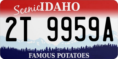 ID license plate 2T9959A