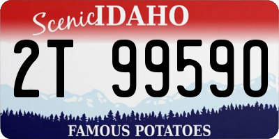 ID license plate 2T9959O