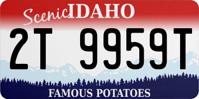 ID license plate 2T9959T