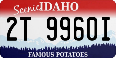 ID license plate 2T9960I