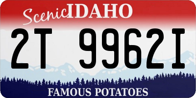 ID license plate 2T9962I