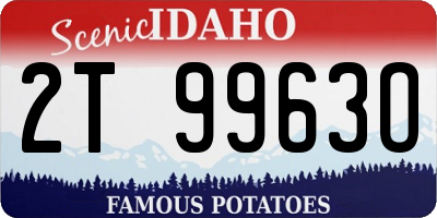 ID license plate 2T9963O