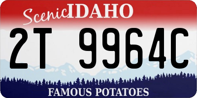 ID license plate 2T9964C