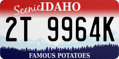 ID license plate 2T9964K