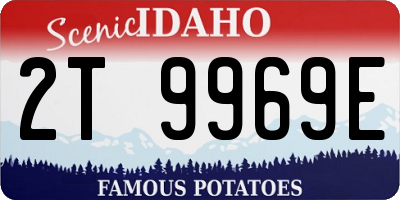 ID license plate 2T9969E