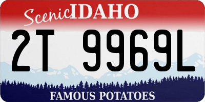 ID license plate 2T9969L