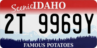 ID license plate 2T9969Y