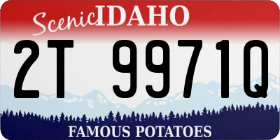ID license plate 2T9971Q