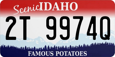 ID license plate 2T9974Q