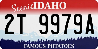 ID license plate 2T9979A