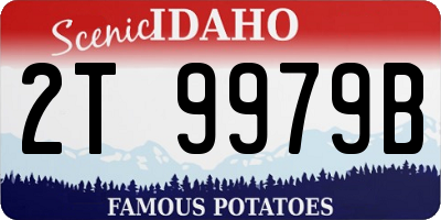 ID license plate 2T9979B