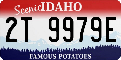 ID license plate 2T9979E