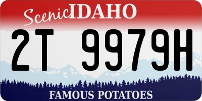 ID license plate 2T9979H