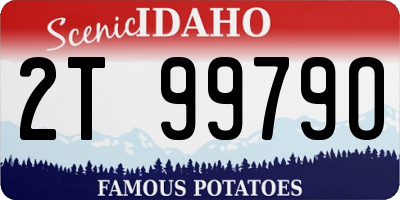 ID license plate 2T9979O