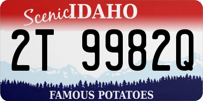 ID license plate 2T9982Q