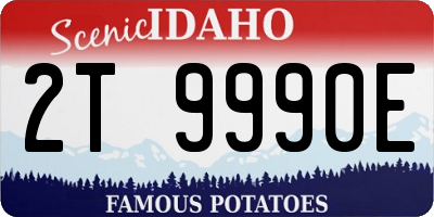 ID license plate 2T9990E