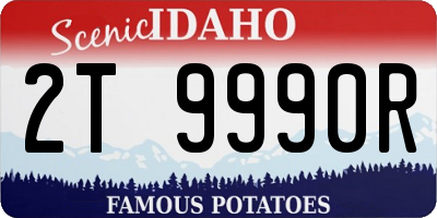 ID license plate 2T9990R