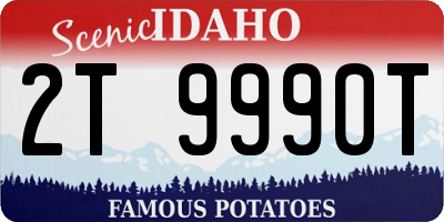 ID license plate 2T9990T