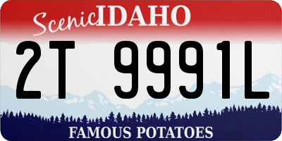 ID license plate 2T9991L