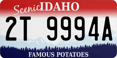 ID license plate 2T9994A