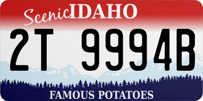 ID license plate 2T9994B