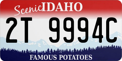 ID license plate 2T9994C