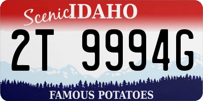 ID license plate 2T9994G