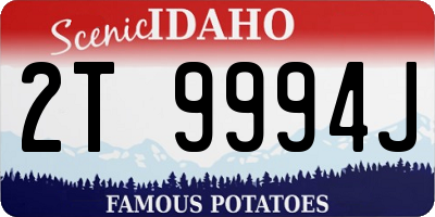 ID license plate 2T9994J