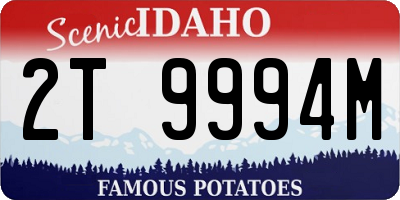 ID license plate 2T9994M