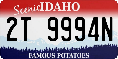 ID license plate 2T9994N
